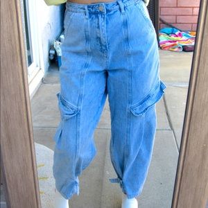 Baggy High Waisted Jeans (size 2)